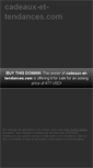 Mobile Screenshot of cadeaux-et-tendances.com