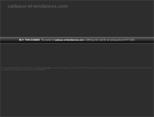 Tablet Screenshot of cadeaux-et-tendances.com